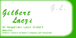 gilbert laczi business card